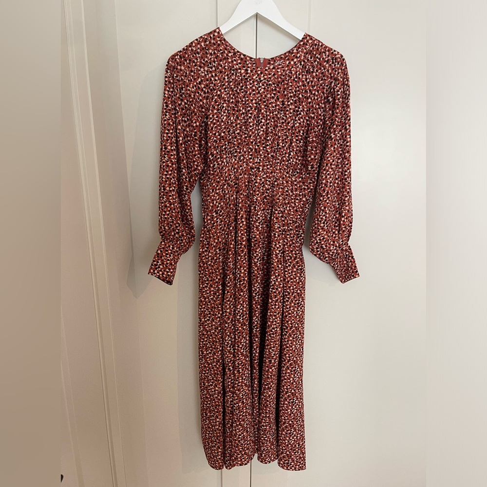 Orange, Black and White BB Dakota Midi Dress